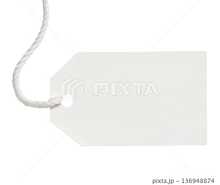 price tag, blank paper tags on transparent background 136948874