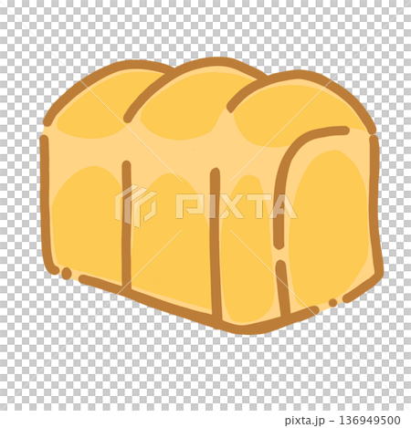 Bread simple illustration icon Bread simple illustration icon 136949500