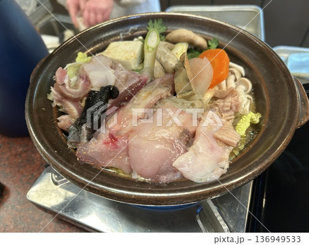 茨城大洗の冬の名物あんこう鍋 茨城大洗の冬の名物あんこう鍋 136949533