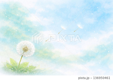 春をイメージした背景テクスチャ 水彩・パステル画風 春をイメージした背景テクスチャ 水彩・パステル画風 136950461