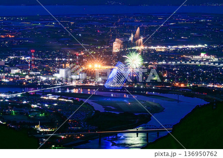 あの日、見上げた空よりも、心に残った景色　八代全国花火競技大会(さかもと八竜天文台) 136950762