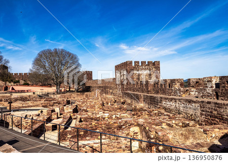Silves, Portugal - Feb 21, 2026: Silves Castle in the South of Portugal in the Algarve region 136950876