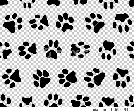 seamless, pattern, footmarks 136951940