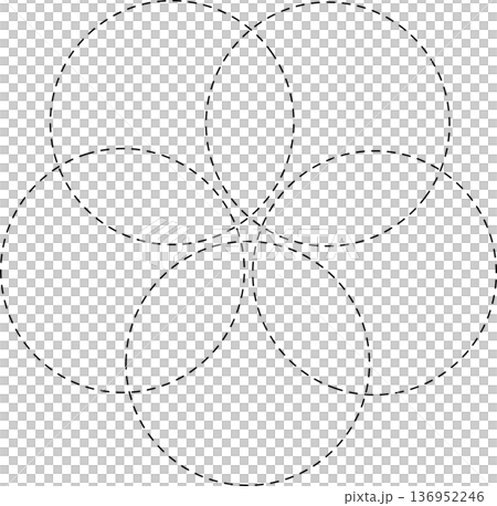 Circle overlapping elements. Geometric design Circle overlapping elements. Geometric design 136952246