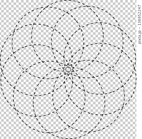 Circle overlapping elements. Geometric design Circle overlapping elements. Geometric design 136952247