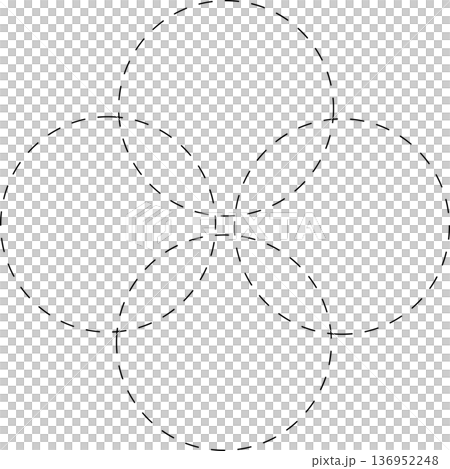 Circle overlapping elements. Geometric design Circle overlapping elements. Geometric design 136952248