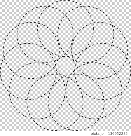 Circle overlapping elements. Geometric design Circle overlapping elements. Geometric design 136952283