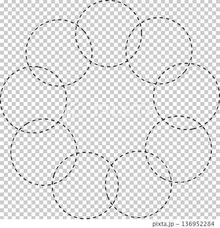 Circle overlapping elements. Geometric design Circle overlapping elements. Geometric design 136952284