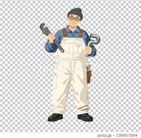 Plumber's tools diagram 136955004