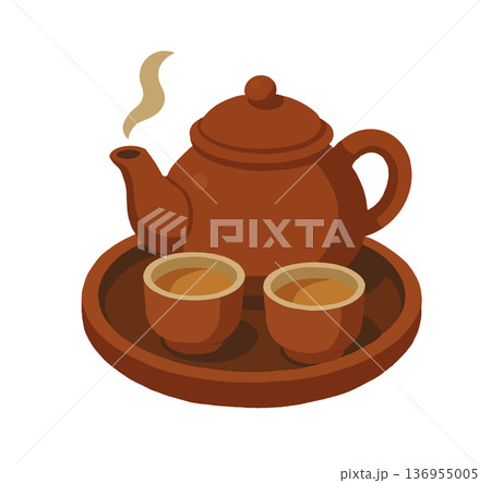 急須 ティーポット 飲み物 136955005