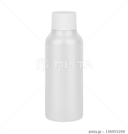 White bottle of cream, shampoo isolate on white background White bottle of cream, shampoo isolate on white background 136955209