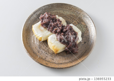 粒あん焼き餅　お餅 136955233