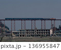 日本海を望む餘部鉄橋を行くDD51旧型客車 6両編成 鉄道遺産トレッスル橋 1986年アーカイブ 136955847