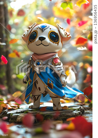 騎士の鎧を着た可愛い柴犬 ファンタジーなキャラクター 騎士の鎧を着た可愛い柴犬 ファンタジーなキャラクター 136956435