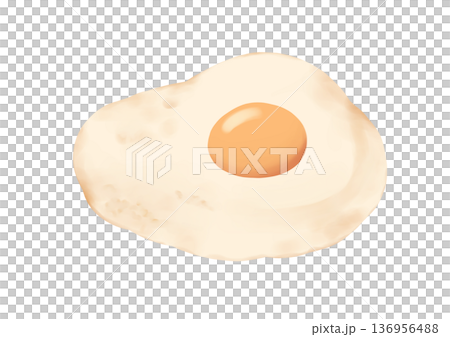 Fried egg 136956488