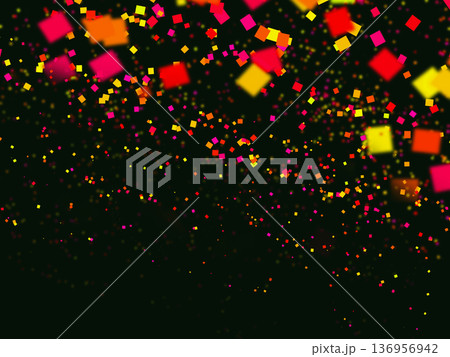 カラフル紙吹雪 136956942