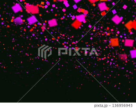 カラフル紙吹雪 136956943
