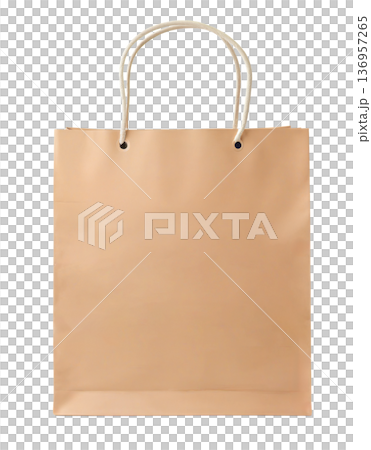 paper shopping bags on transparent background 136957265
