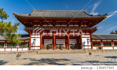青空に映える東大寺 青空に映える東大寺 136957565