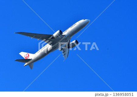 日本航空の旅客機　ボーイング787 136958051