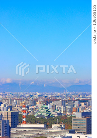 愛知県名古屋市、名古屋城周辺の風景 愛知県名古屋市、名古屋城周辺の風景 136958155
