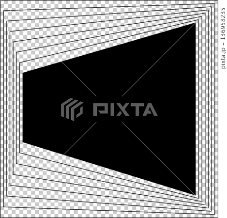 Square blended lines frame template design. Design elements Square blended lines frame template design. Design elements 136958235