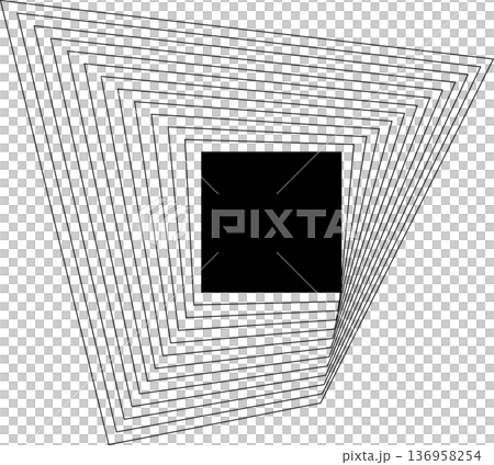 Square blended lines frame template design. Design elements Square blended lines frame template design. Design elements 136958254