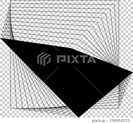 Square blended lines frame template design. Design elements Square blended lines frame template design. Design elements 136958255