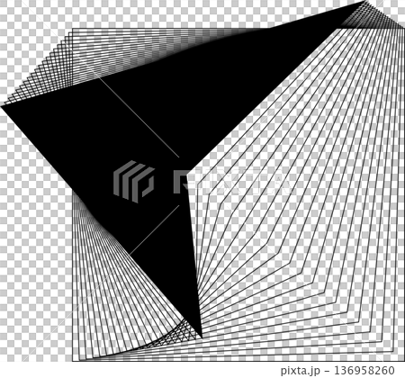 Square blended lines frame template design. Design elements Square blended lines frame template design. Design elements 136958260