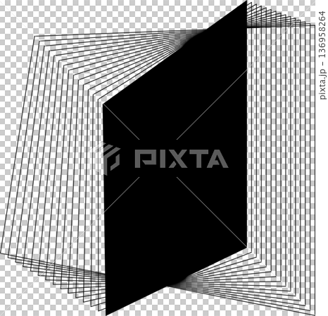 Square blended lines frame template design. Design elements Square blended lines frame template design. Design elements 136958264