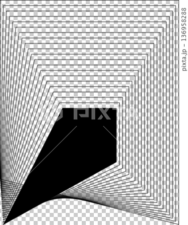 Square blended lines frame template design. Design elements Square blended lines frame template design. Design elements 136958288