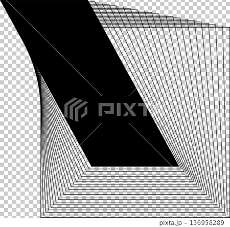 Square blended lines frame template design. Design elements Square blended lines frame template design. Design elements 136958289