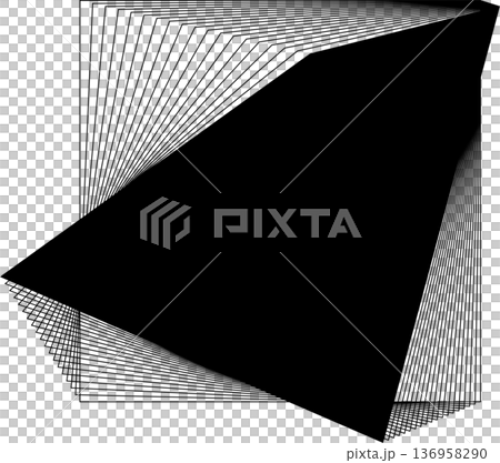 Square blended lines frame template design. Design elements Square blended lines frame template design. Design elements 136958290