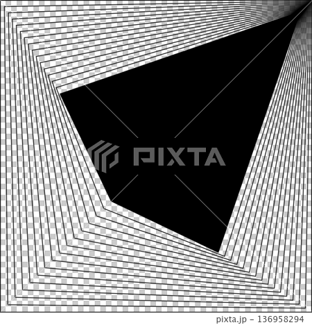 Square blended lines frame template design. Design elements 136958294