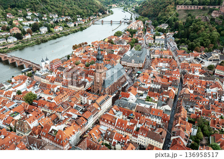 Aerial View of Heidelberg, travel concept, Germany 136958517