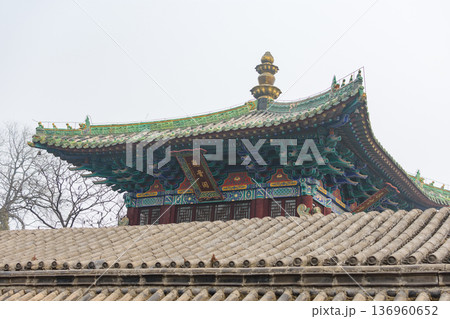 Martial arts Buddhist Shaolin Monastery in Luoyang, China Martial arts Buddhist Shaolin Monastery in Luoyang, China 136960652