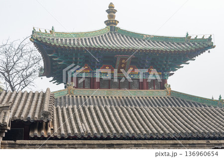 Martial arts Buddhist Shaolin Monastery in Luoyang, China 136960654