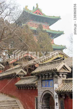 Martial arts Buddhist Shaolin Monastery in Luoyang, China 136960656