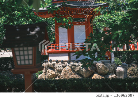 [四天王寺]大阪を代表する歴史深いお寺の美しい風景 136962097