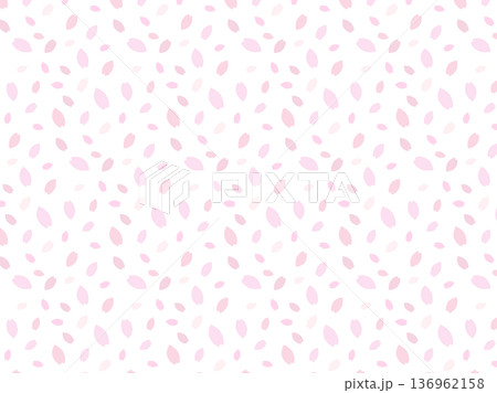 淡いピンクの桜の花びらのシームレス背景パターン 淡いピンクの桜の花びらのシームレス背景パターン 136962158