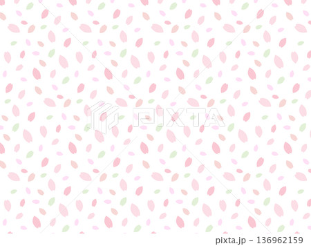 淡いピンクの花のパターンのベクターの背景イラスト 淡いピンクの花のパターンのベクターの背景イラスト 136962159