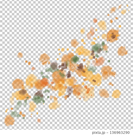 autumn fall season red leaves watercolour background art 136963290
