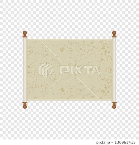 Medieval papyrus scrolls. Parchment scroll manuscripts and old papers for letters, diploma, certificate. Ancient aged treasure map sapid empty vector template Medieval papyrus scrolls. Parchment scroll manuscripts and old papers for letters, diploma, certificate. Ancient aged treasure map sapid empty vector template 136963415