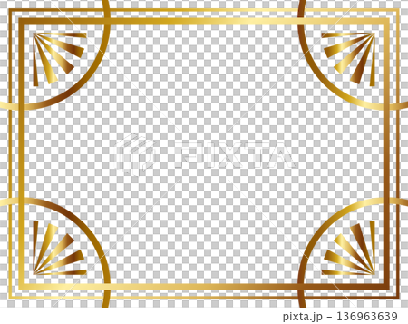 Luxurious Art Deco background in white and gold Luxurious Art Deco background in white and gold 136963639