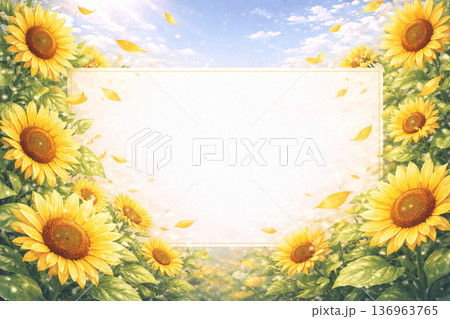 大きなひまわり 136963765