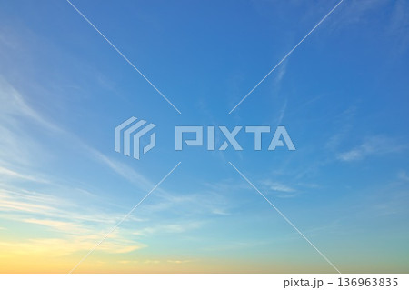 Evening New Zealand Sky Replacement Warm Left Bottom Horizon 136963835