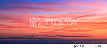 Evening New Zealand Sky Replacement Horizon Grey And Colorful Sky Evening New Zealand Sky Replacement Horizon Grey And Colorful Sky 136963839