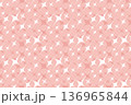 Soft pink star shape, sparkle seamless pattern. Sparkle pastel color background with starbursts for design 136965844