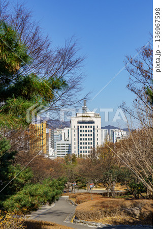 the city of Seoul in South korea the city of Seoul in South korea 136967598