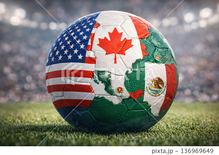 North america hosts soccer world cup 2026. 136969649